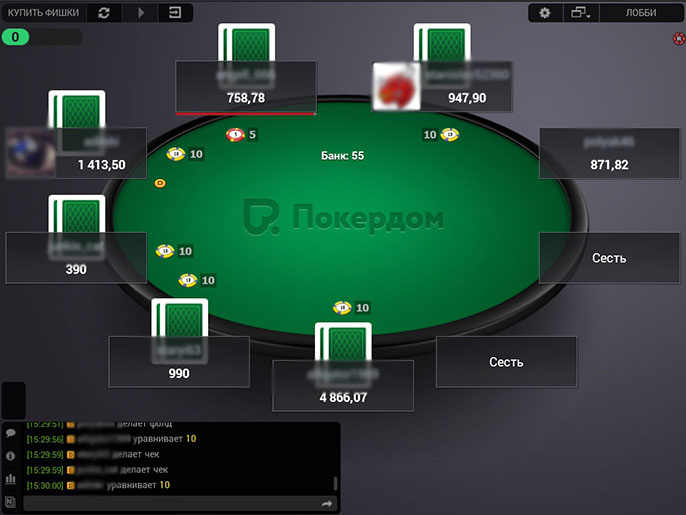 Pokerdom через браузер