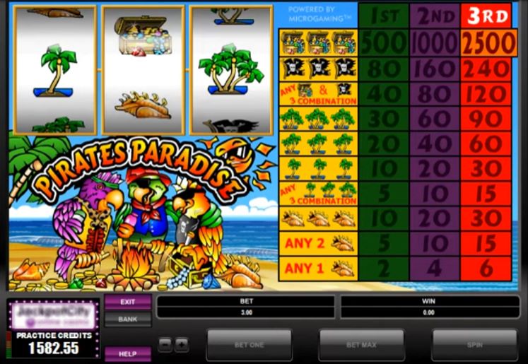 Интерфейс Pirates Paradise 